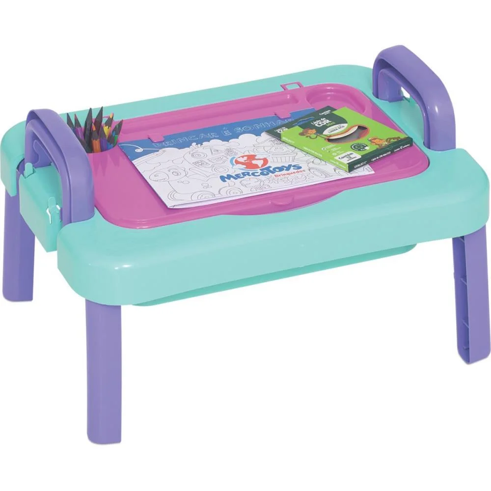 Brinquedo Educativo Mesinha De Desenho Charmosa Merco Toys (Unidade) - imagem 2