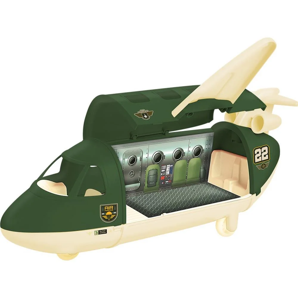 Aeronaves Aviao Force Militar C/Acessori Samba Toys (Unidade) - imagem 2