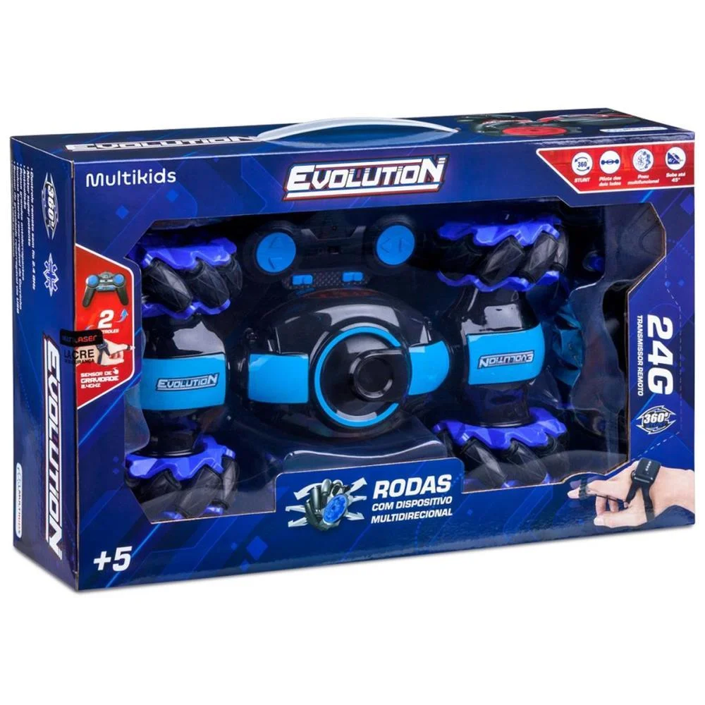 Carrinho Controle Remoto Evolution Car R/C Torsional Az Multikids (Unidade) - imagem 6
