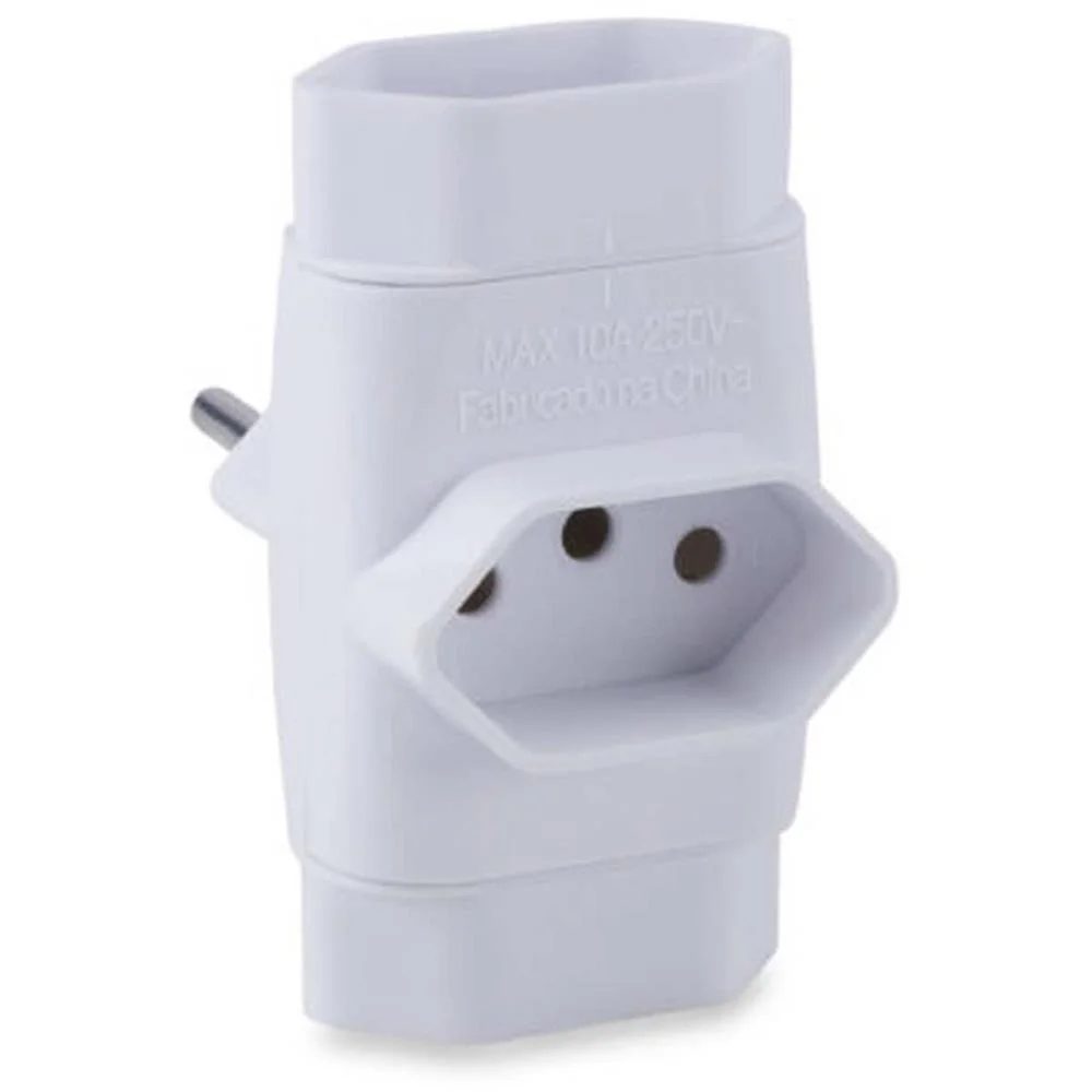 Adaptador Para Tomada Benjamim Tripolar Bc Force Line (Unidade) - imagem 2