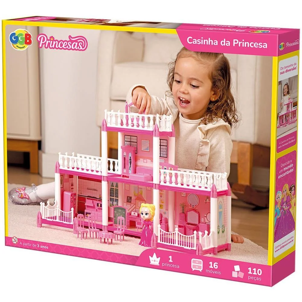 Casinha De Boneca Casinha Da Princesa 110Pcs Ggb Plast (Unidade) - imagem 3
