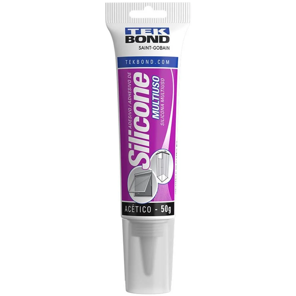 Adesivo De Silicone Acetico 50G. Tekbond (Unidade) - imagem 3