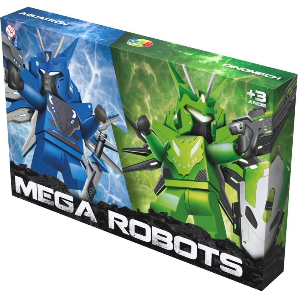 Brinquedo Para Montar Boneco Mega Rebots C/2Unid. Ggb Plast (Unidade) - imagem 2