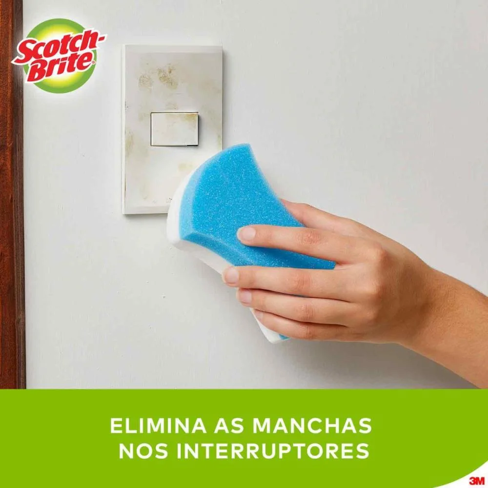 Esponja Para Limpeza Scotch Brite Esponja Magica 3M (Unidade) - imagem 5