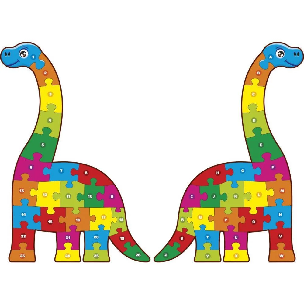 Brinquedo Pedagogico Dino Gigante Numero/Alfabeto Ggb Plast (Unidade) - imagem 3