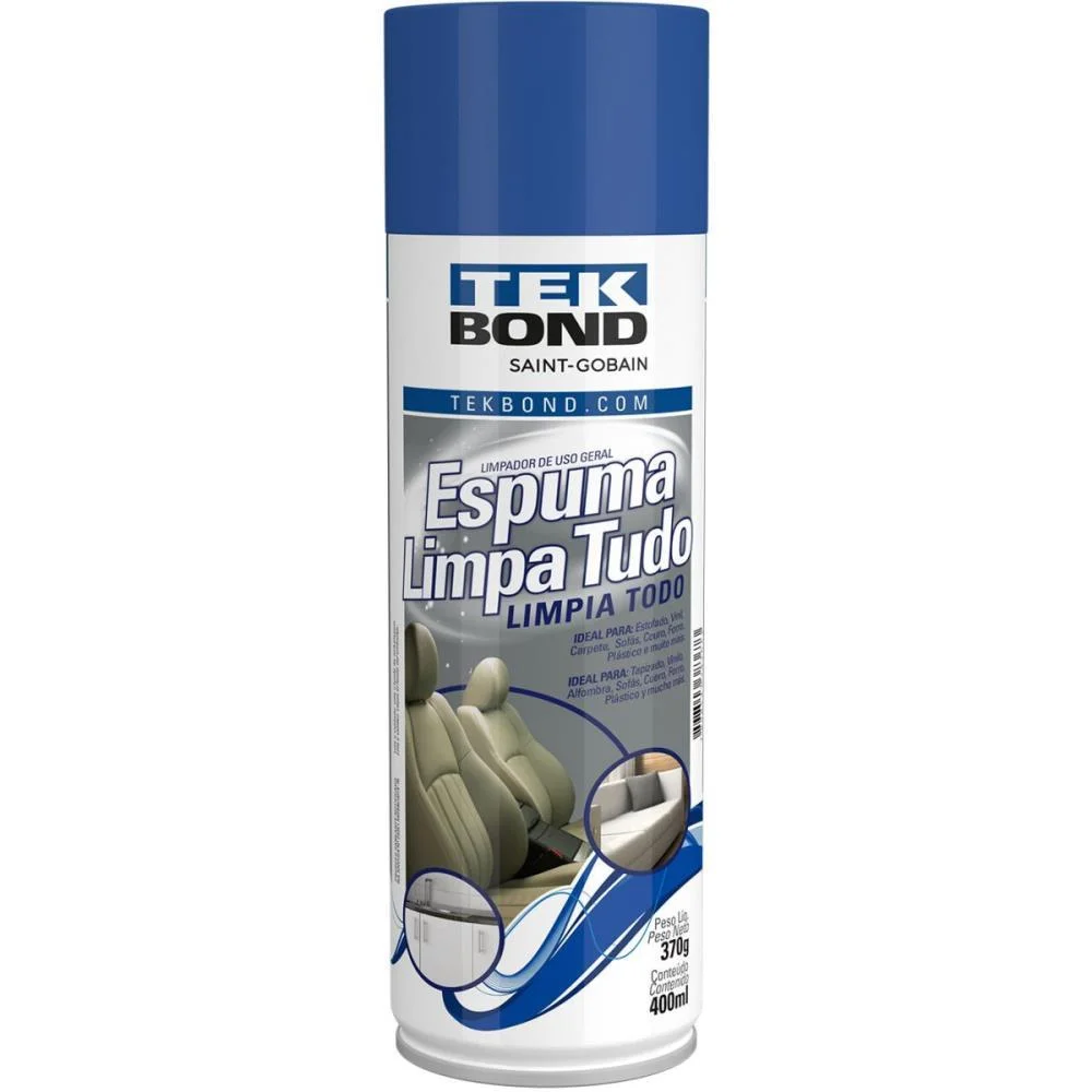 Aerossol Multiuso Espuma Limpa Tudo 370G/400Ml Tekbond (Unidade) - imagem 3