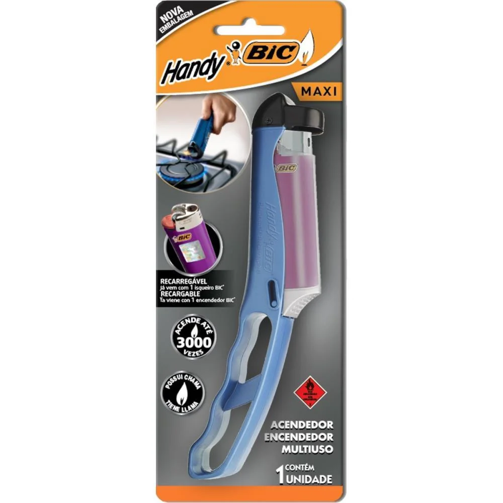 Acendedor Multiuso Maxi Handy Bic (Bl.c/01) - imagem 5