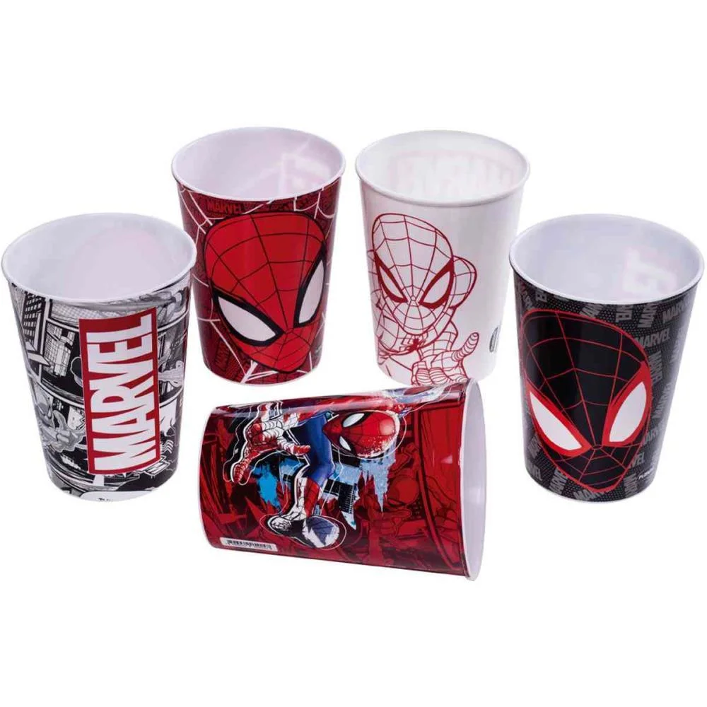 Copo Decorado Spider-Man 320 Ml (S) Plasutil (Unidade) - imagem 3