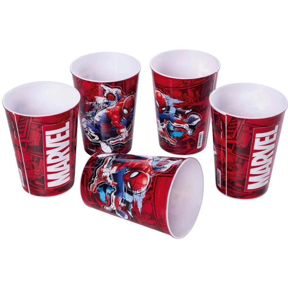 Copo Decorado Spider-Man 320 Ml (S) Plasutil (Unidade) - imagem 5