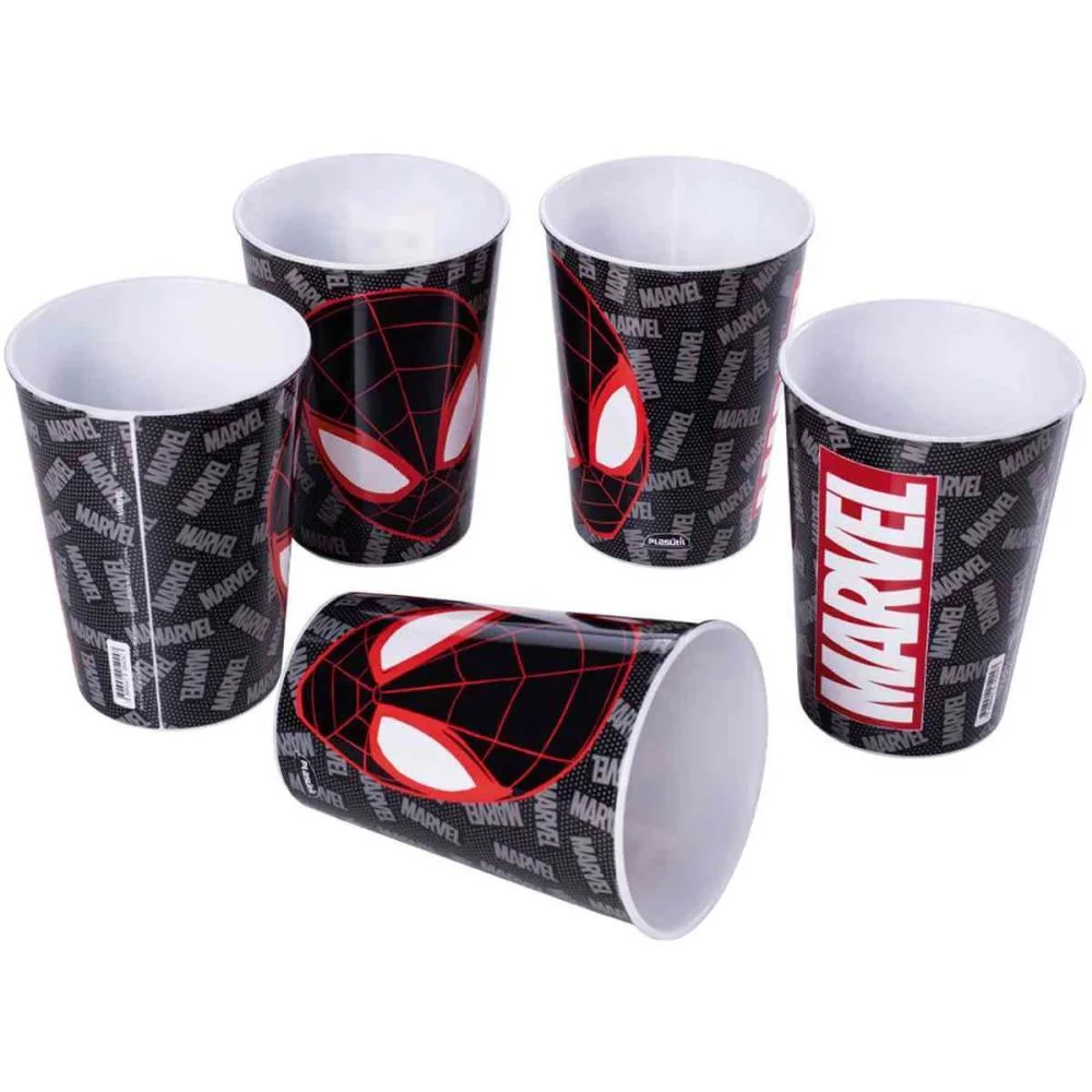 Copo Decorado Spider-Man 320 Ml (S) Plasutil (Unidade) - imagem 6