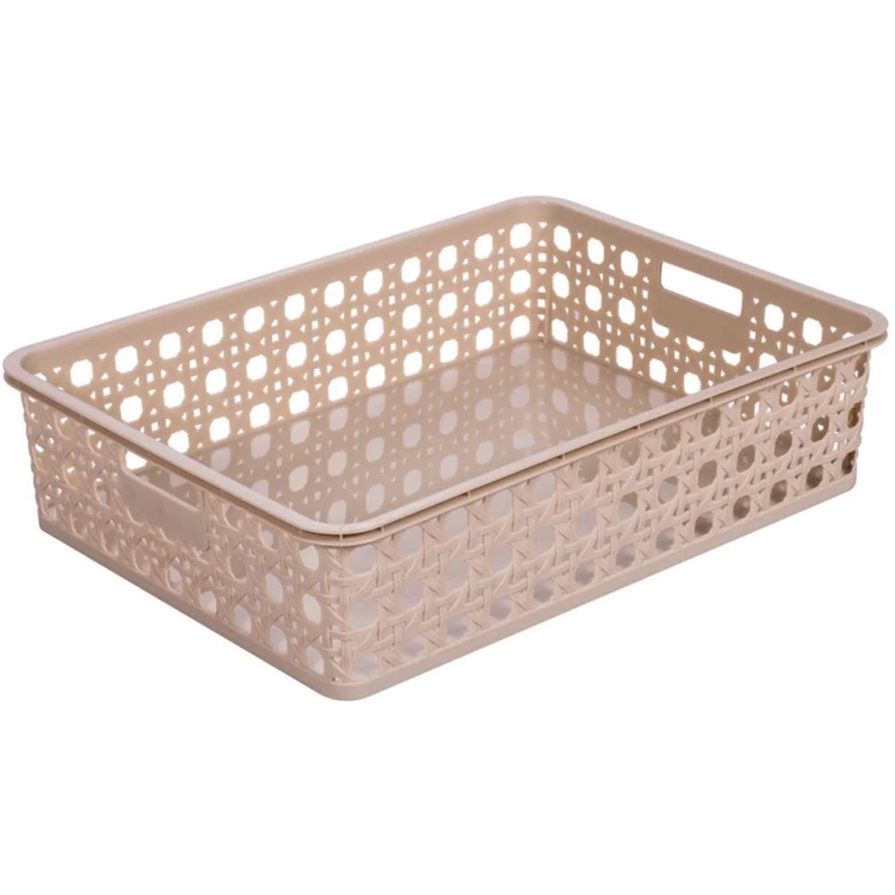 Cesta Organizadora Palha Indiana 4,5 L 23 X 32 A1 Plasutil (Unidade) - imagem 2