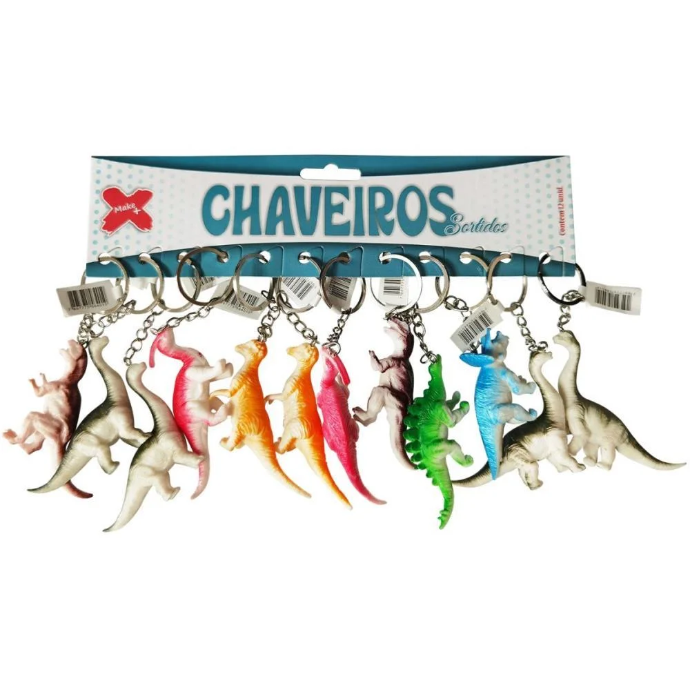 Chaveiro Dinossauro 8Cm Make+ (Bl.c/12) - imagem 2