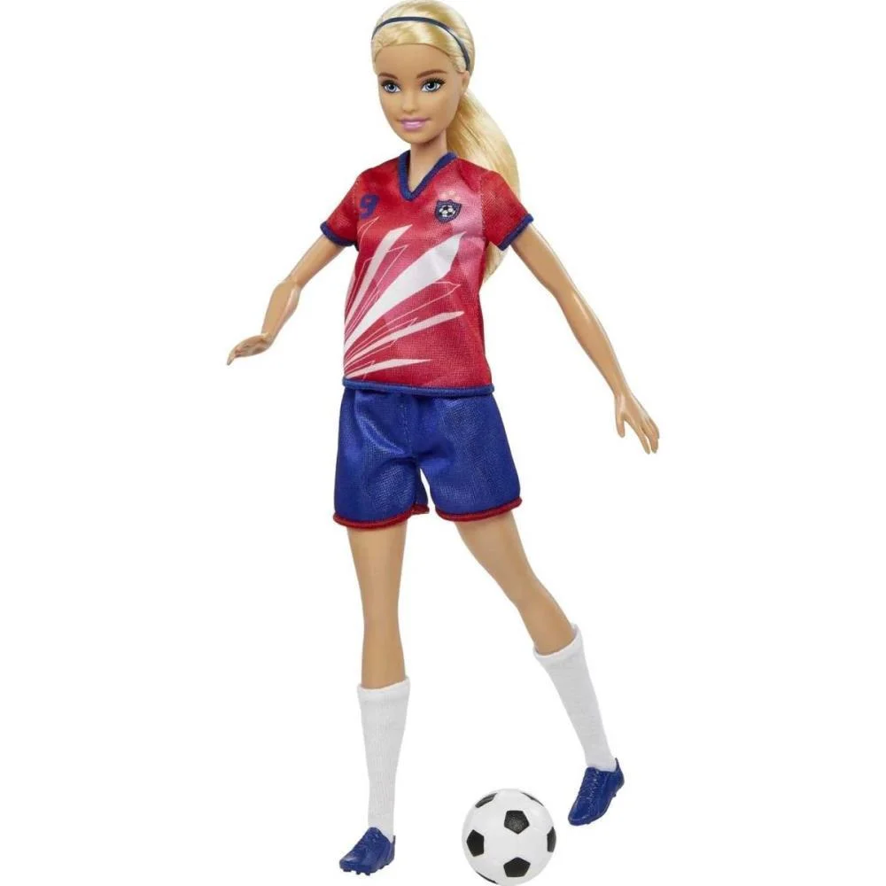 Barbie Profissoes Jogadora Futebol Uniforme Nº 9 Mattel (Unidade) - imagem 4