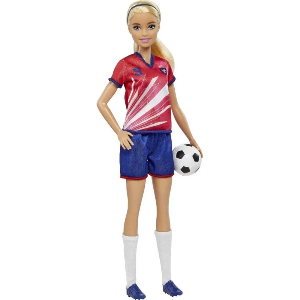 Barbie Profissoes Jogadora Futebol Uniforme Nº 9 Mattel (Unidade) - imagem 7