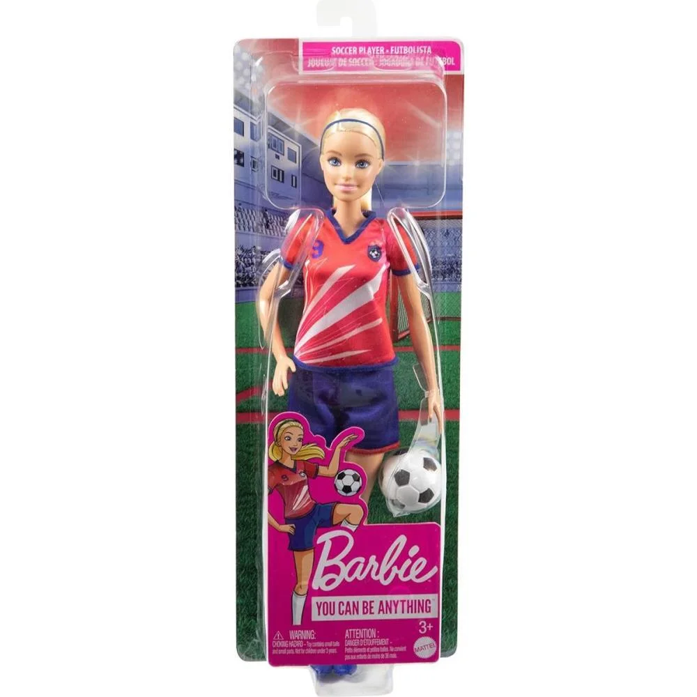 Barbie Profissoes Jogadora Futebol Uniforme Nº 9 Mattel (Unidade) - imagem 8
