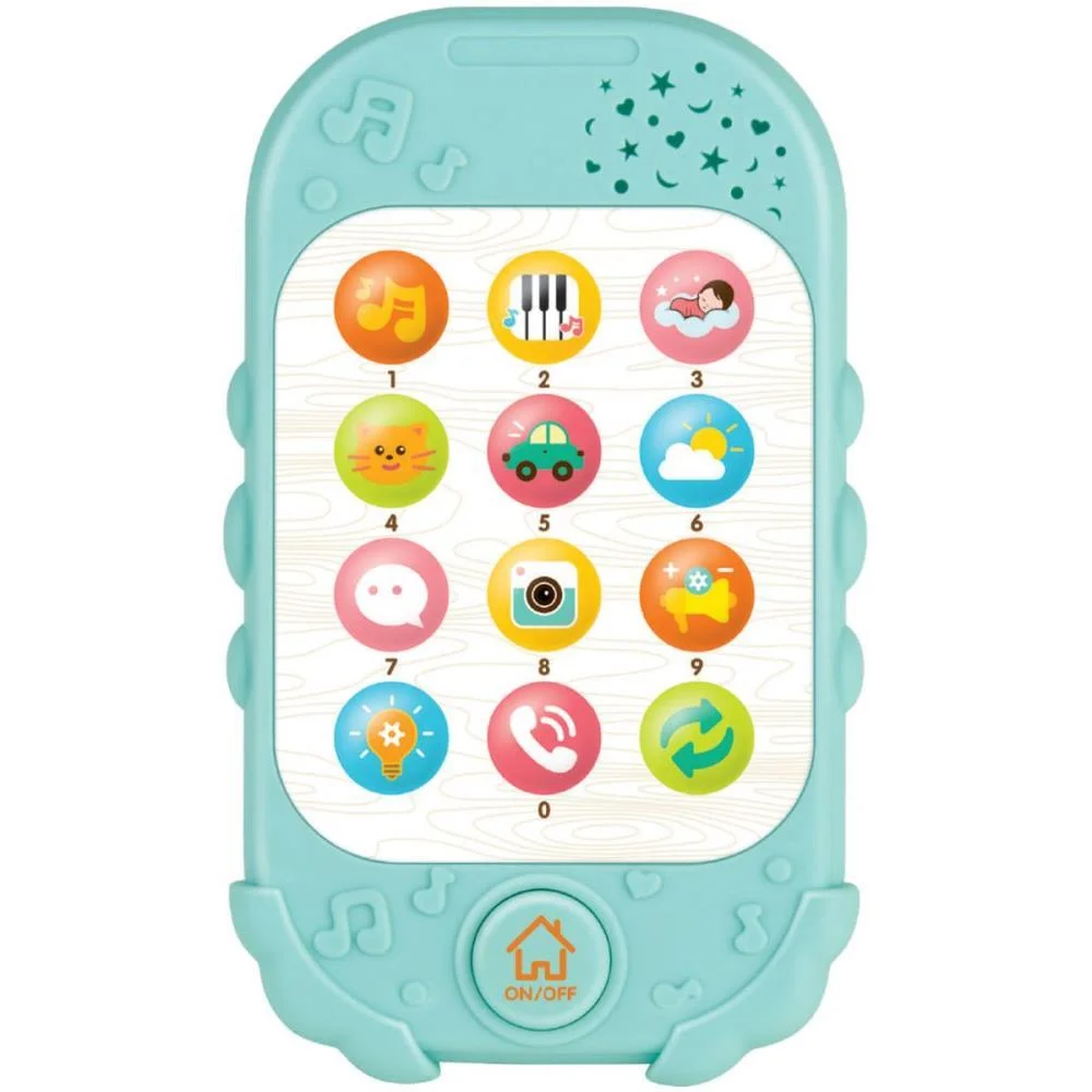Brinquedo Para Bebe Baby Fone Celular C/Som E Luz Braskit (Unidade) - imagem 2
