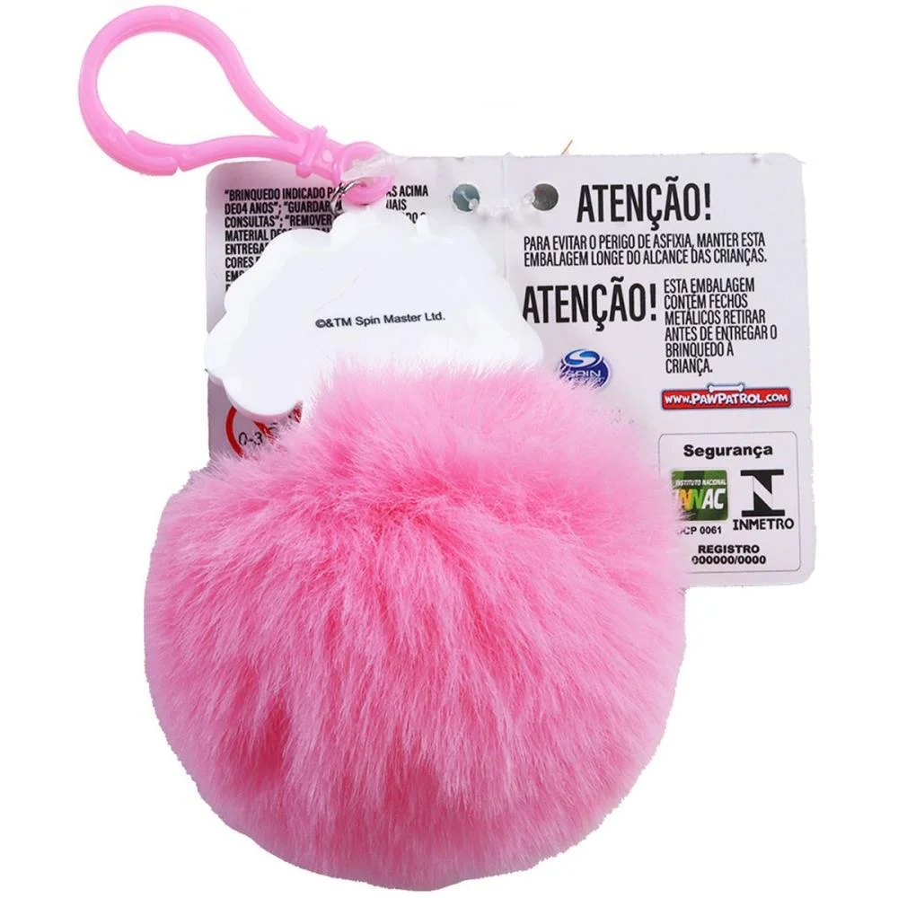 Chaveiro Patrulha Canina Pompom (S) Toyng (Dp.c/24) - imagem 3