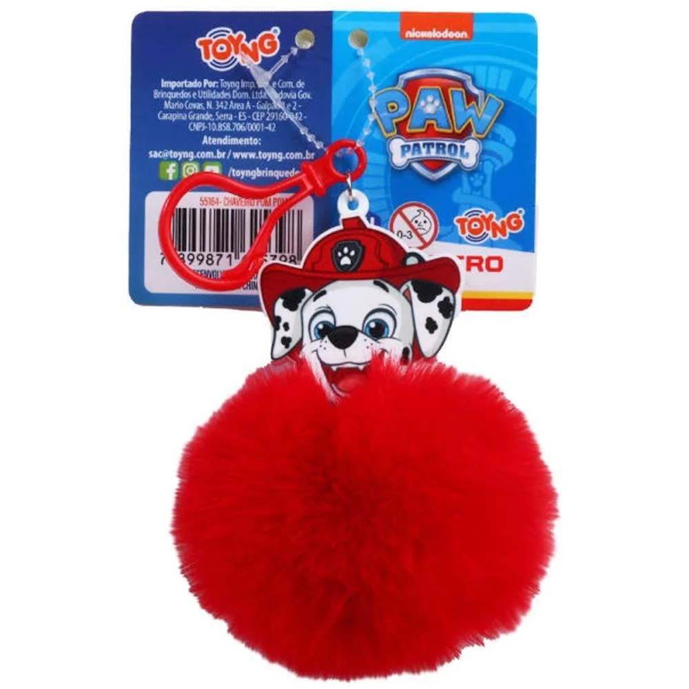 Chaveiro Patrulha Canina Pompom (S) Toyng (Dp.c/24) - imagem 4
