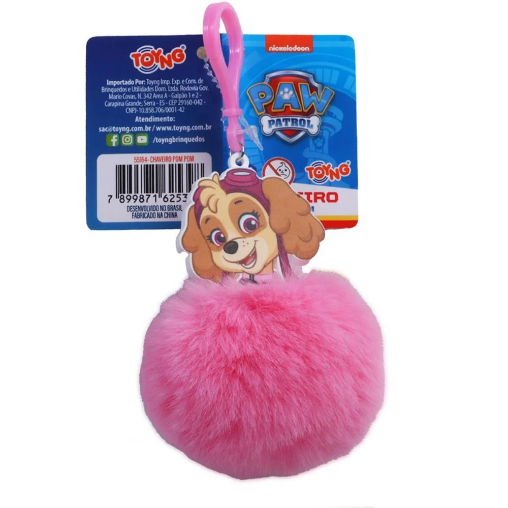 Chaveiro Patrulha Canina Pompom (S) Toyng (Dp.c/24) - imagem 8