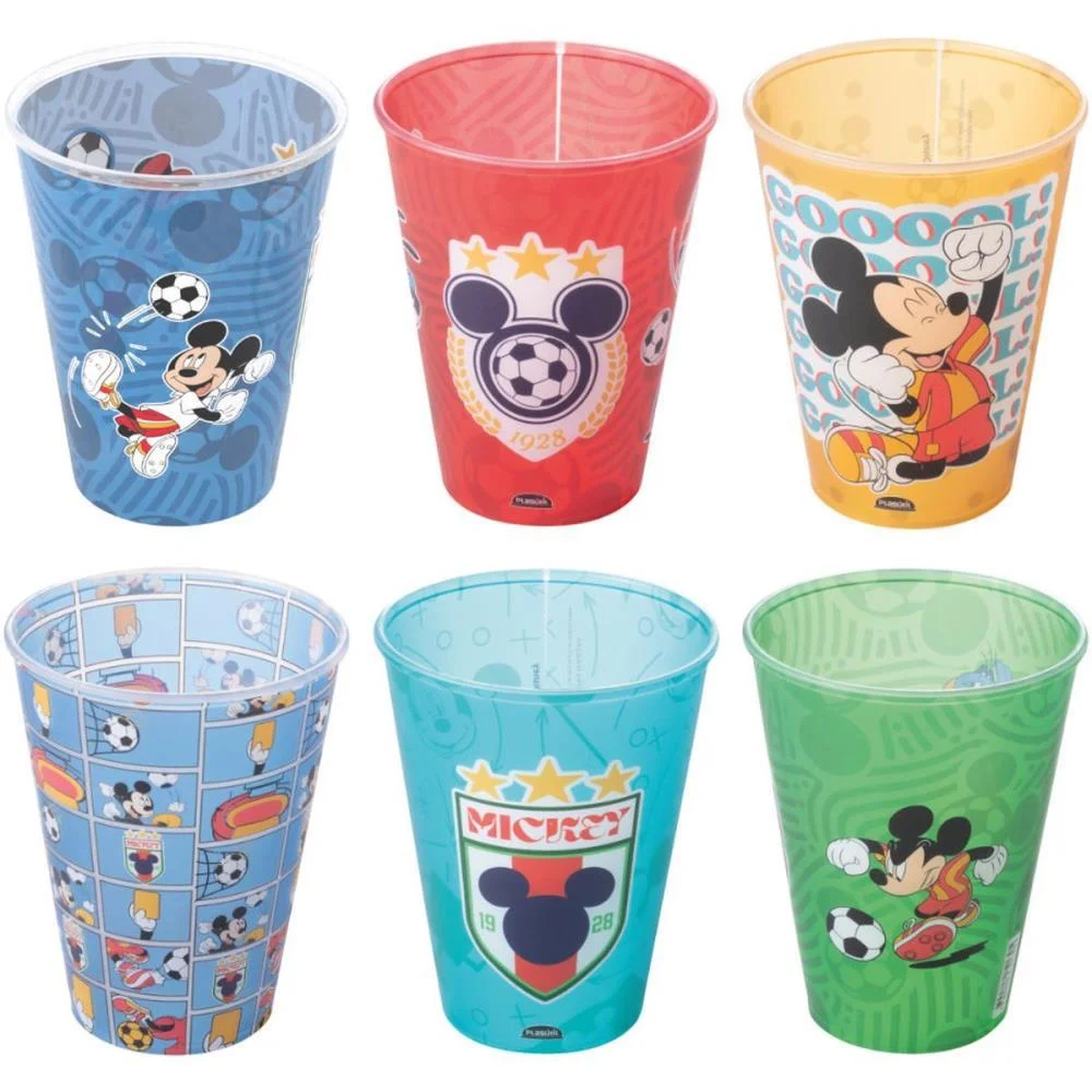 Copo Decorado Disney Futebol 280Ml (S) Plasutil (Unidade) - imagem 2