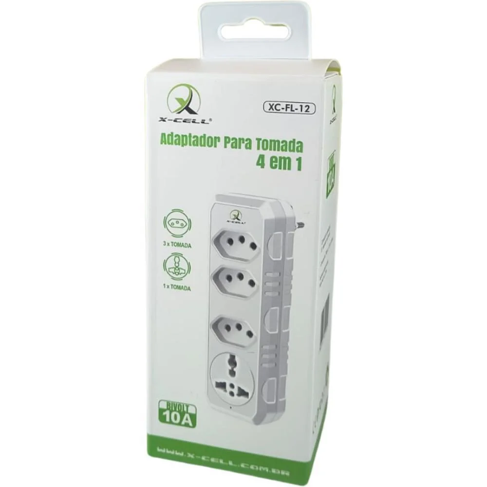 Adaptador Para Tomada Universal 2P+T Bivolt 10A Flex (Unidade) - imagem 3