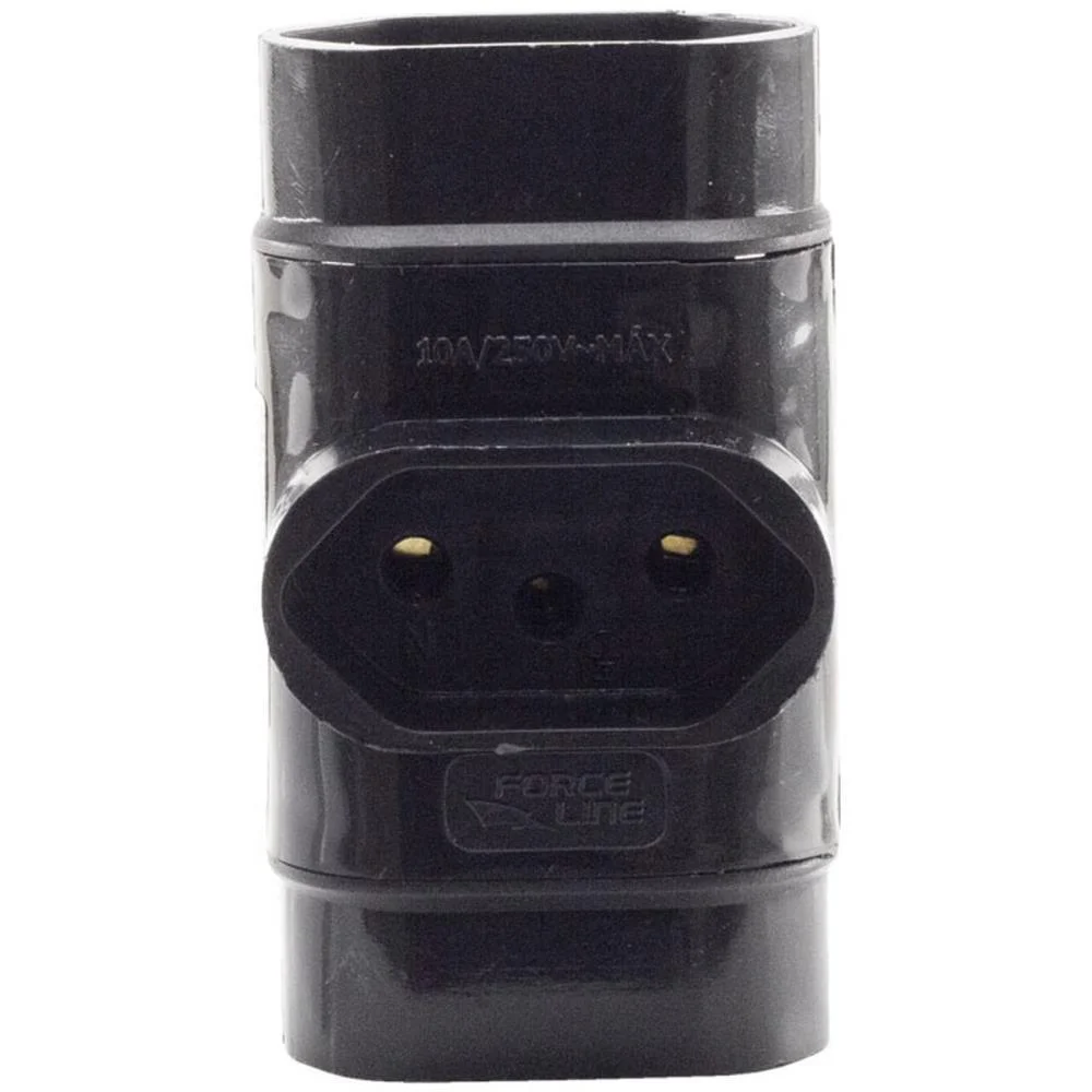 Adaptador Para Tomada Benjamim Tripolar Normatizado Force Line (Unidade) - imagem 3
