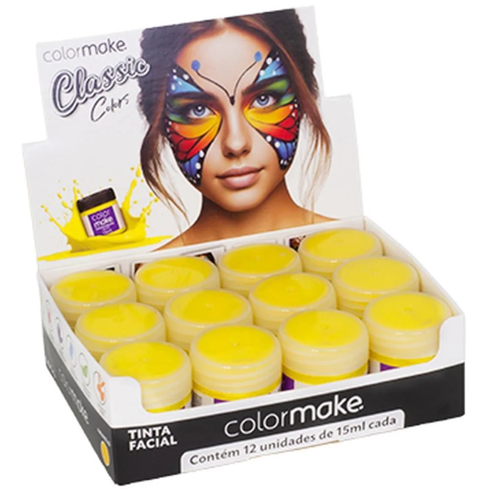 Copa Do Mundo Pintura Facial Liquida15Ml Am. Colormake (Dp.c/12) - imagem 2