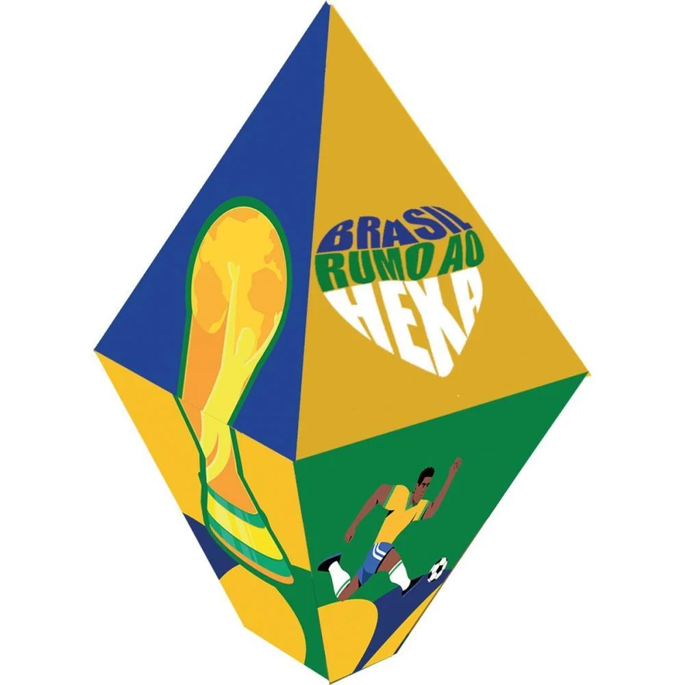 Copa Do Mundo Balao De Papel Brasil G Festcolor (Pct.c/02) - imagem 3