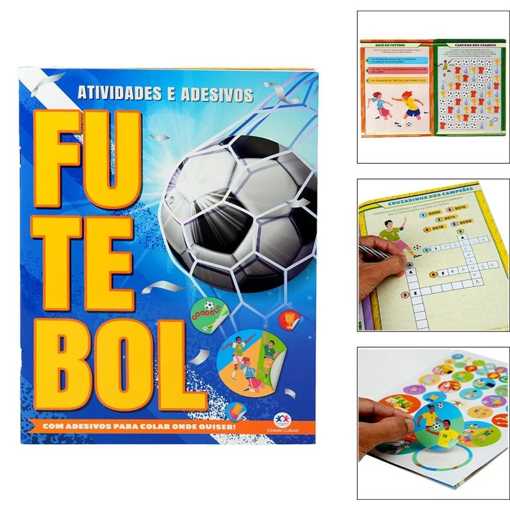 Copa Do Mundo Livro Futebol Ativid./Adesivos Magic Kids (Unidade) - imagem 2