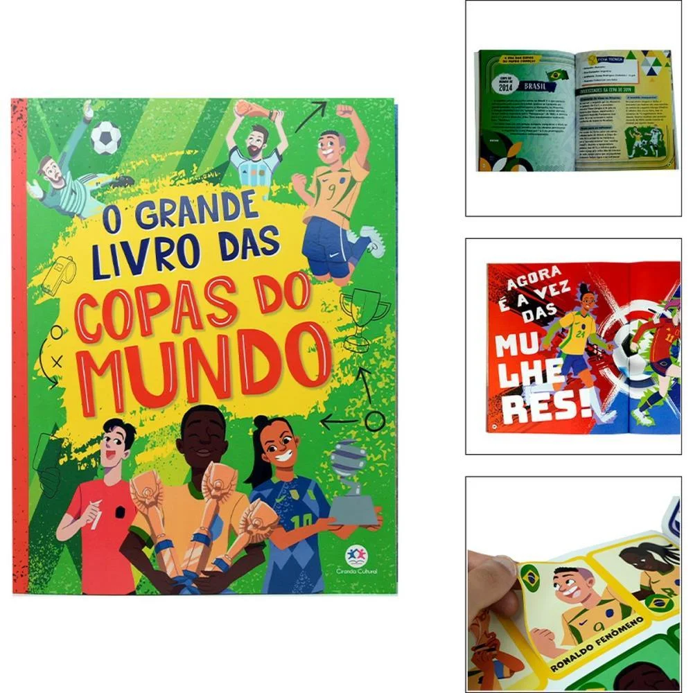 Copa Do Mundo Livro Das Copas Do Mundo C/Ade Magic Kids (Unidade) - imagem 2