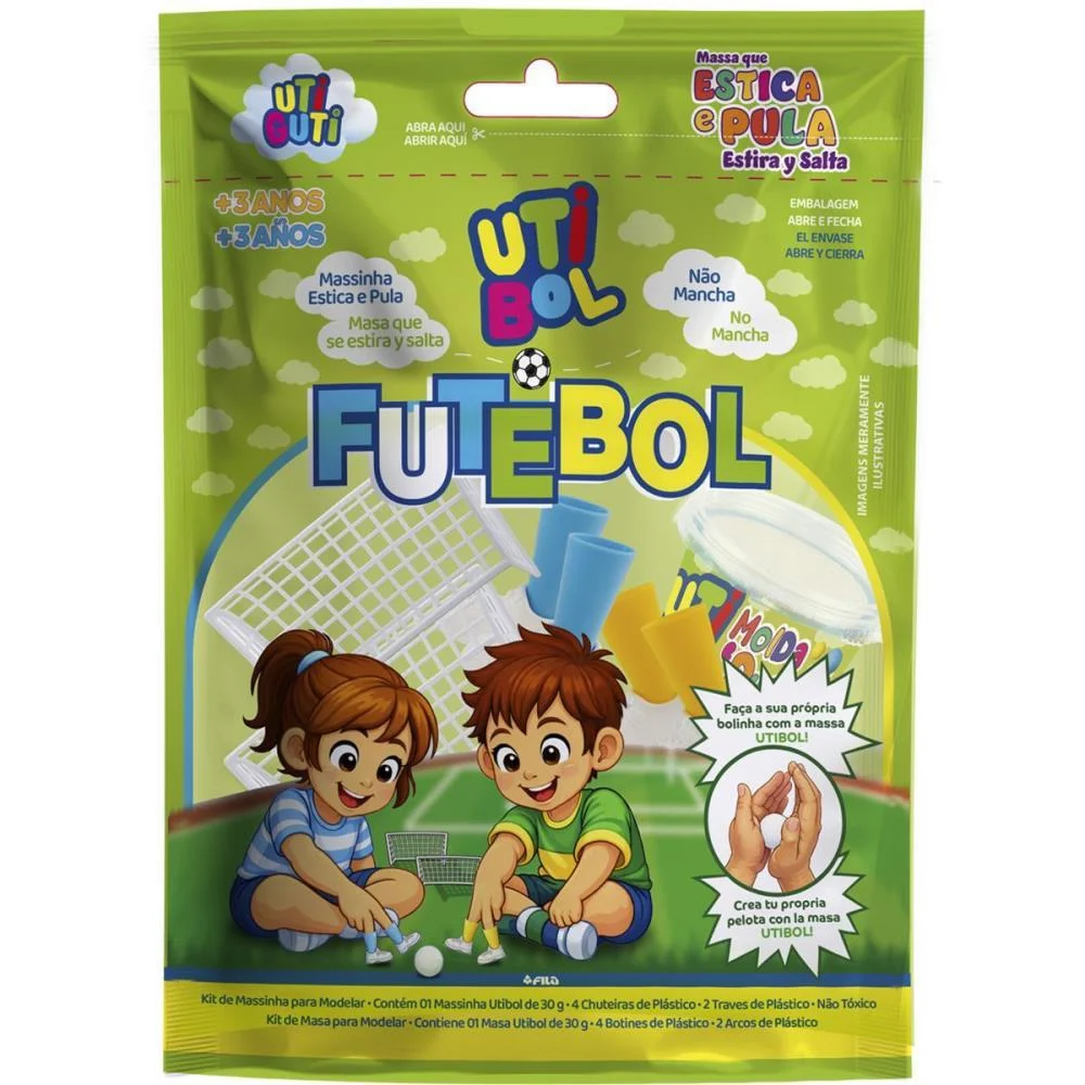 Copa Do Mundo Kit Jogo Massinha Utibol 4Pcs Canson (Unidade) - imagem 2