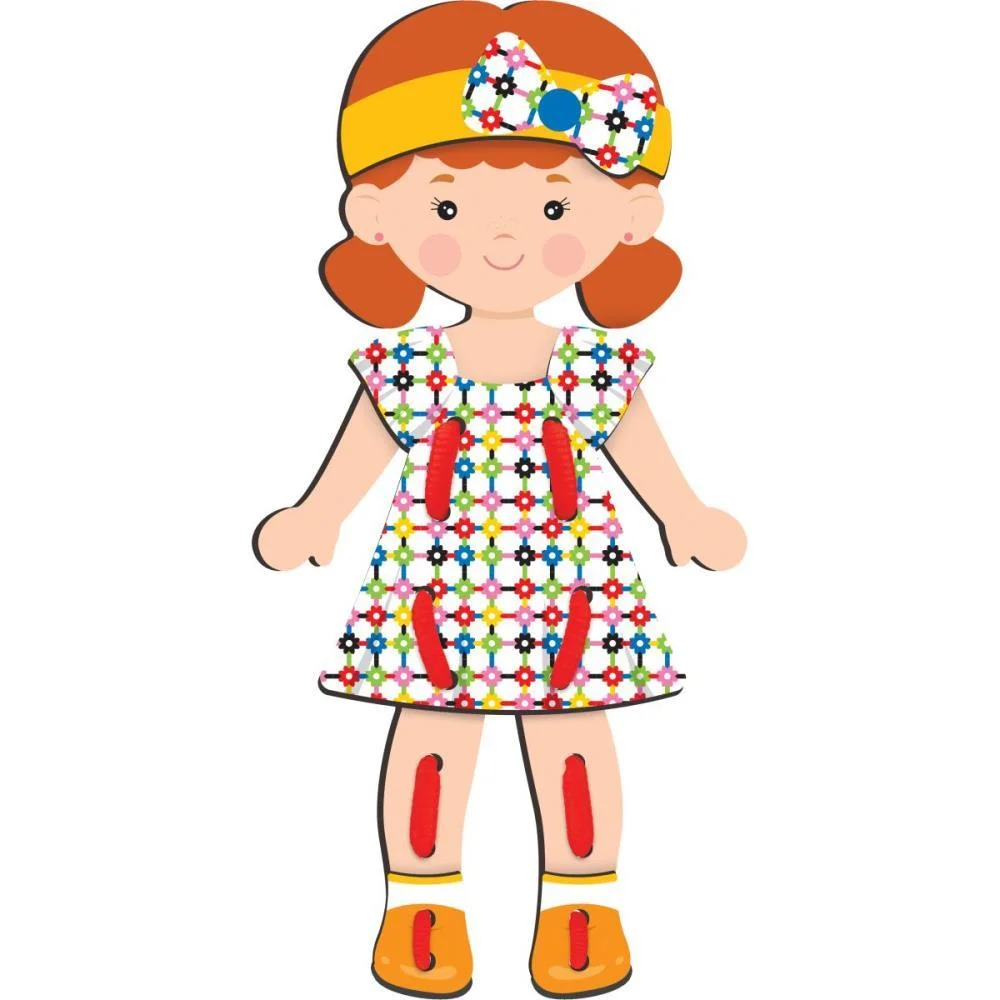 Brinquedo Educativo Alinhavo Veste E Brinca Madeir Nig Brinquedos (Unidade) - imagem 6