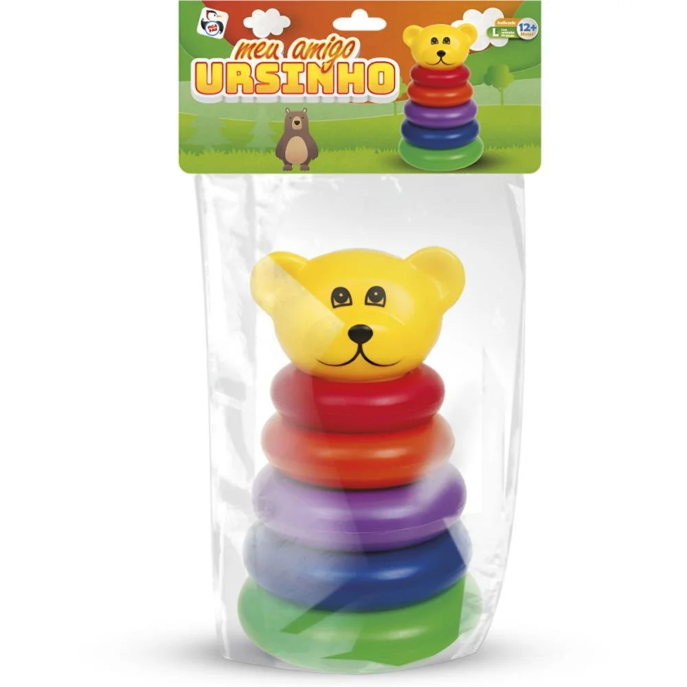 Brinquedo Para Bebe Meu Amigo Ursinho Pica Pau (Unidade) - imagem 4