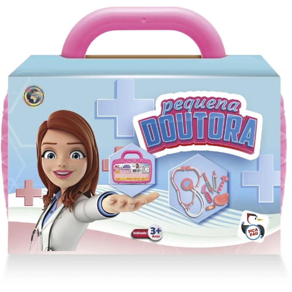 Brincando De Profissoes Pequena Doutora Maleta 7Pcs.rs Pica Pau (Unidade) - imagem 4