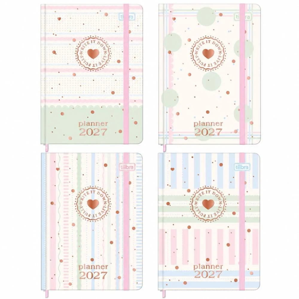 Agenda/Planner 2027 Soho Cd Cost 80F 105X148Mm Tilibra (Pct.c/05) - imagem 2