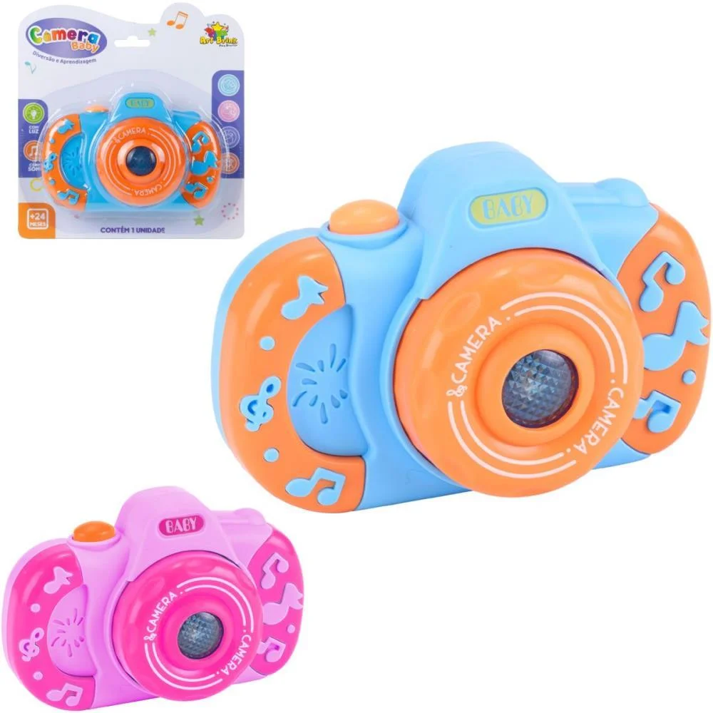 Brinquedo Para Bebe Camera Baby C/Som E Luz Art Brink (Unidade) - imagem 3