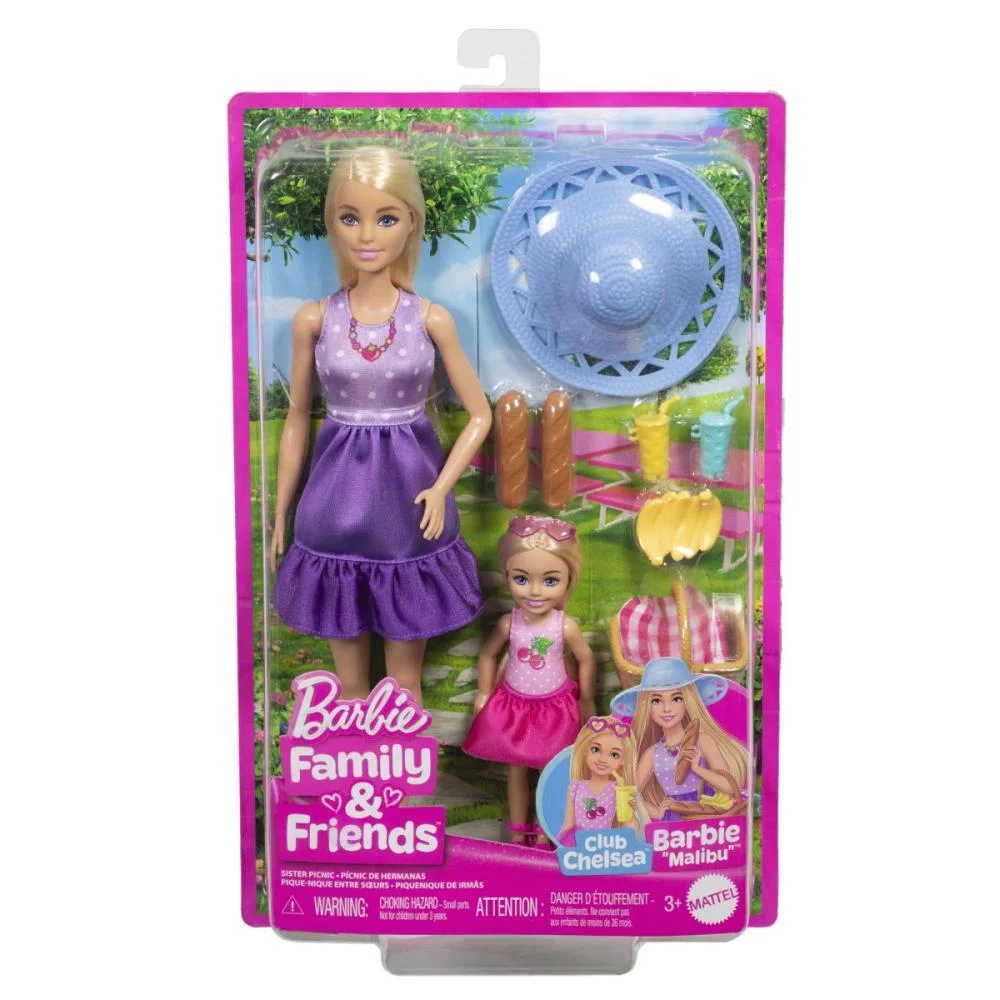 Barbie Family Malibu E Chelsea Cj Piquenique Mattel (Unidade) - imagem 8