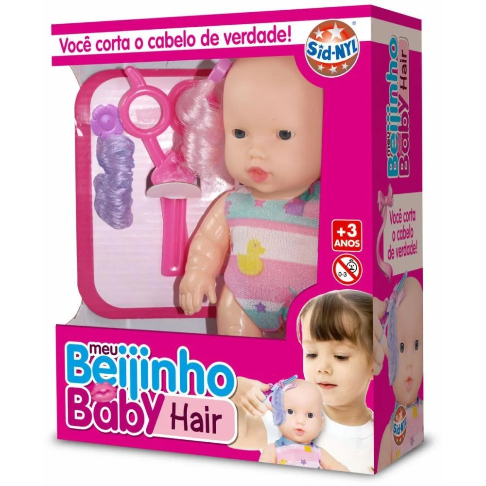 Boneca Meu Beijinho Baby Hair Sid-Nyl (Unidade) - imagem 4