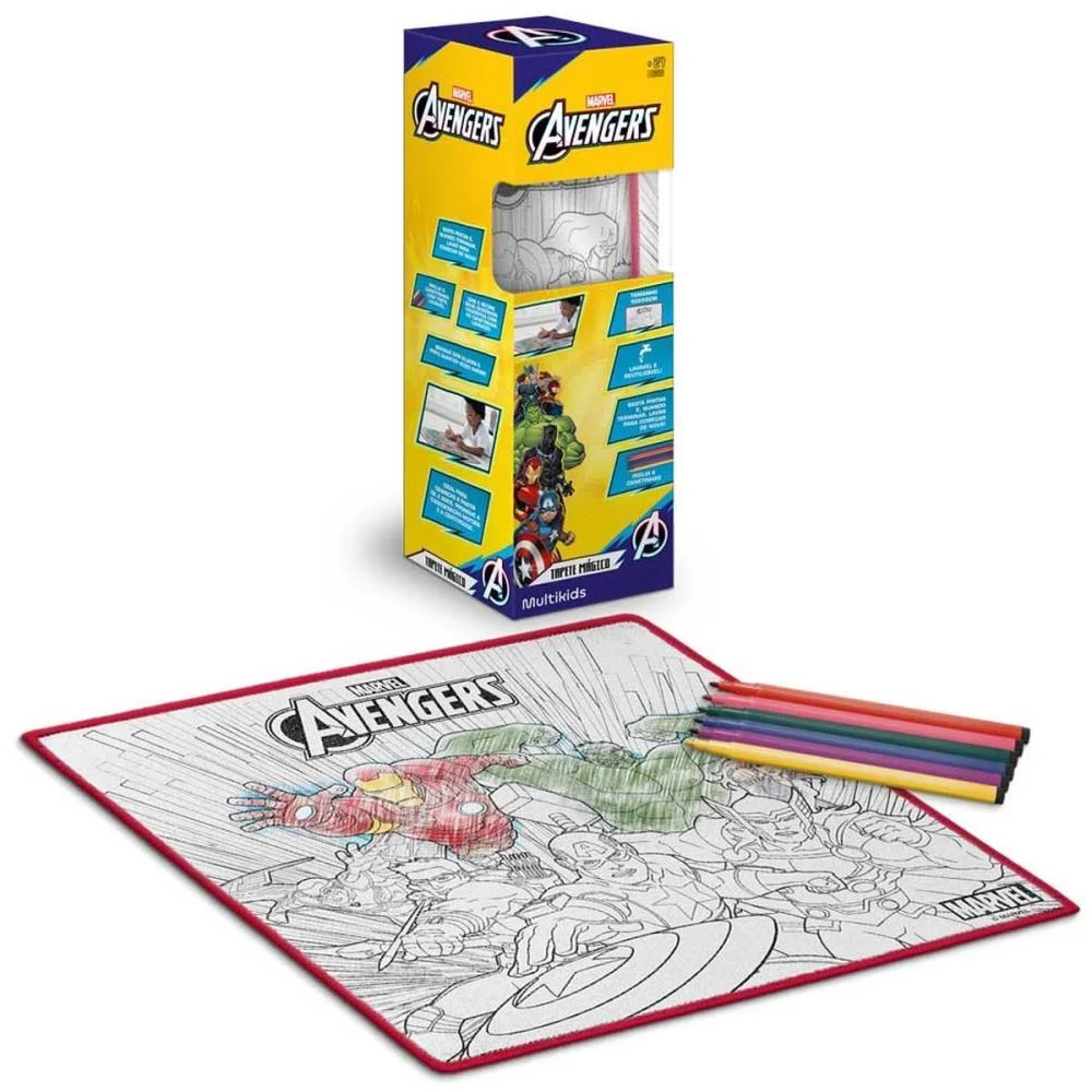Brinquedo Para Colorir Tapete Mágico Acqua Avengers Multikids (Unidade) - imagem 2