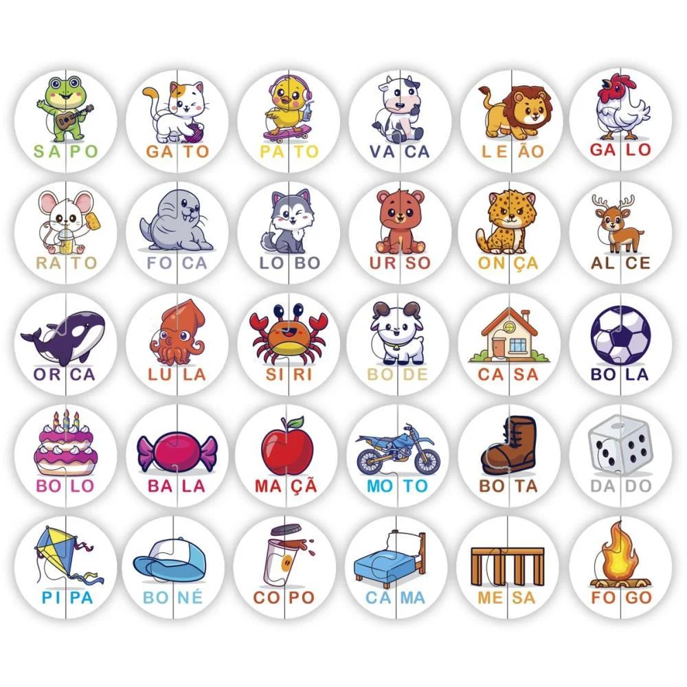 Brinquedo Pedagogico Silabas 60 Pcs Ggb Plast (Unidade) - imagem 4