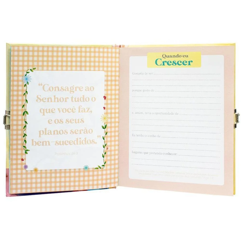 Diario Meu Tempo Com Deus C/Cadeado Todolivro (Unidade) - imagem 4