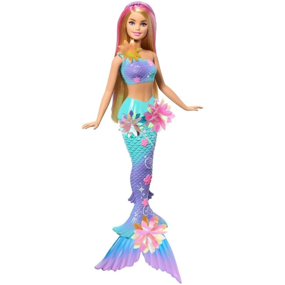 Barbie Fantasy Sereia Flores Magicas Loira Mattel (Unidade) - imagem 3