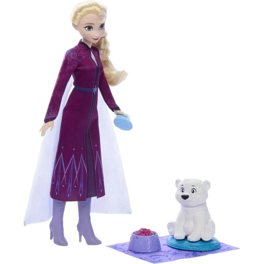 Boneca Disney Frozen Elsa Com Bebe Urso Mattel (Unidade) - imagem 9