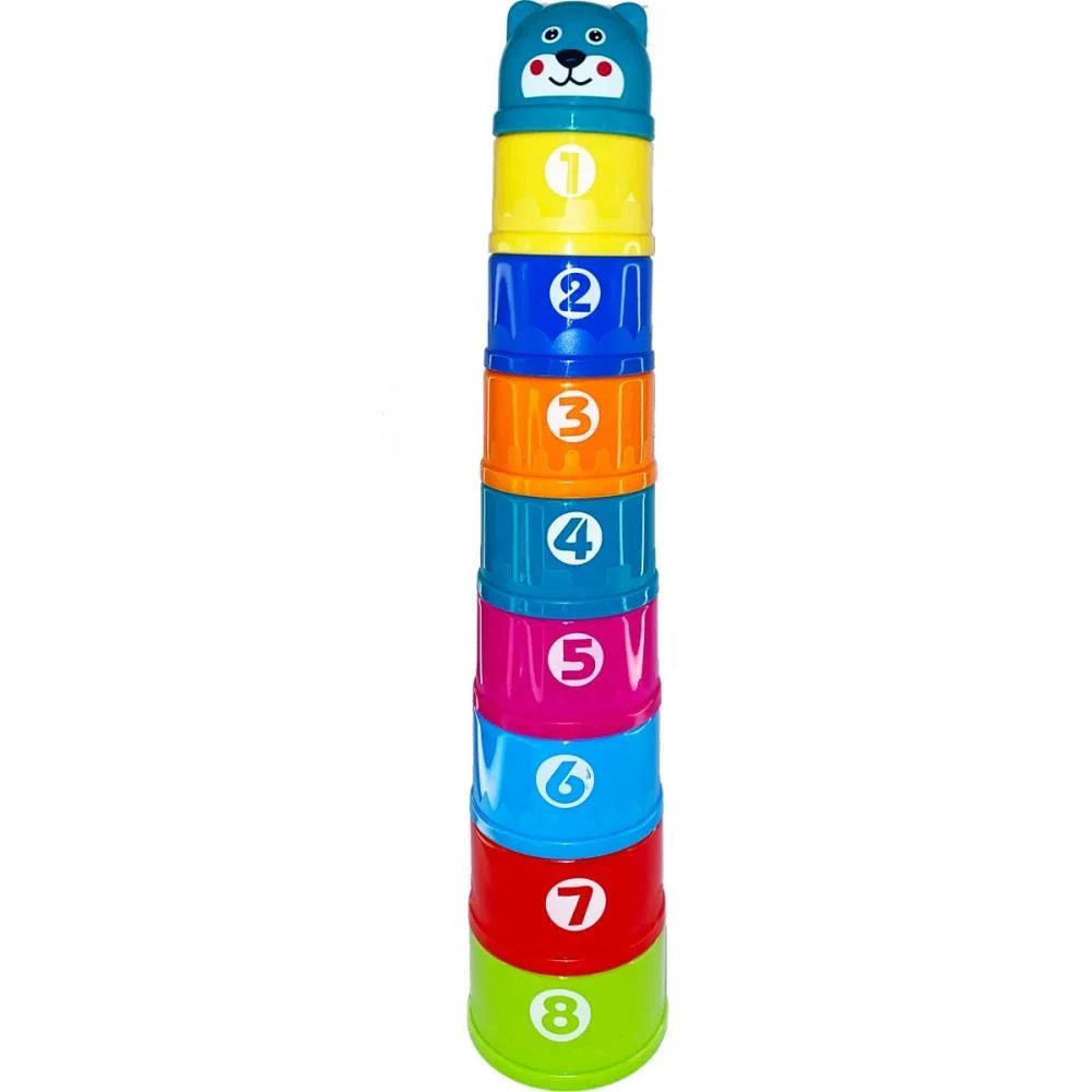 Brinquedo Educativo Torre Divertida 9 Potes Rf2 (S Toy Mix (Unidade) - imagem 3
