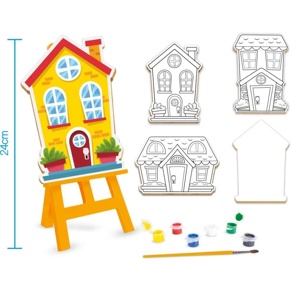 Brinquedo Para Colorir Kit Pinturinha Casinhas Nig Brinquedos (Unidade) - imagem 3