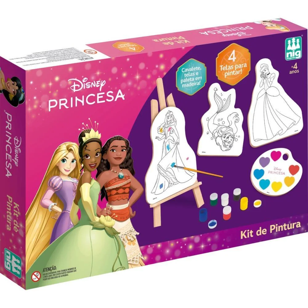 Brinquedo Para Colorir Princesas Kit Pintura Nig Brinquedos (Unidade) - imagem 2