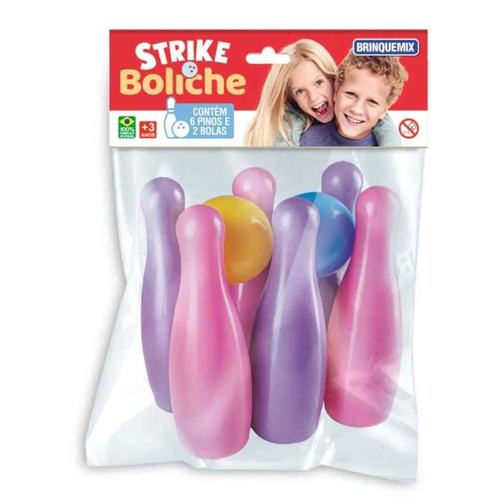 Boliche Strike Boliche Solapa Menina Brinquemix (Unidade) - imagem 2