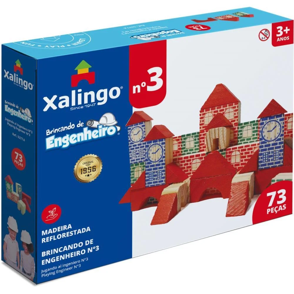 Brinquedo Para Montar Brincando De Engenheiro3-73Pcs Xalingo (Unidade) - imagem 2