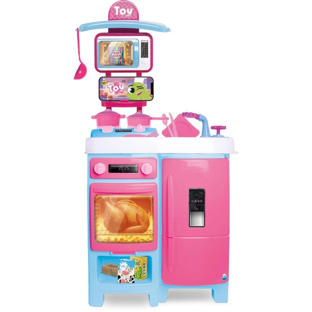 Brincando De Casinha Cozinha Toy Chef 92X44Cm Samba Toys (Unidade) - imagem 4
