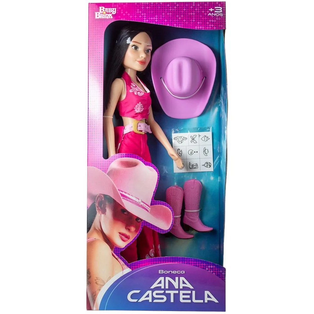 Boneco E Personagem Ana Castela 40Cm C/Acessorios Baby Brink (Unidade) - imagem 9